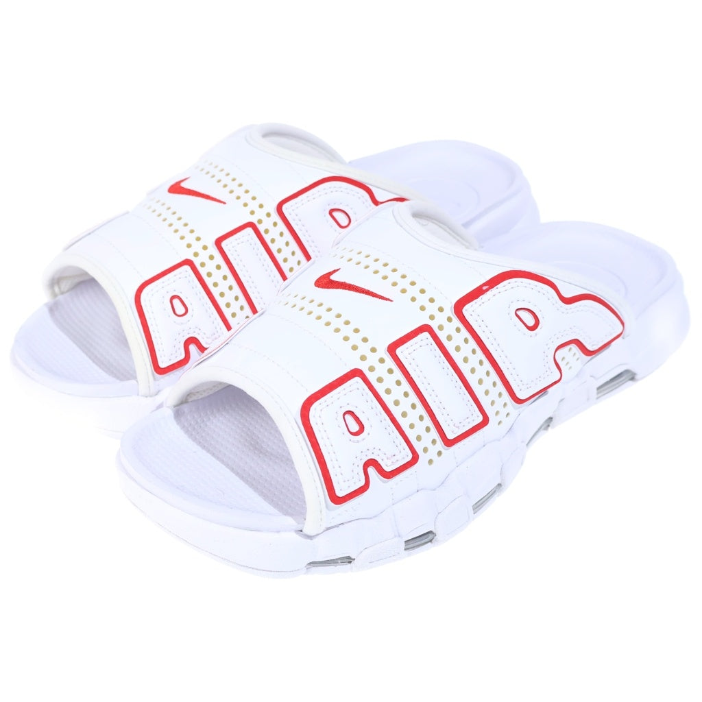 NIKE(ナイキ) AIR MORE UPTEMPO SLIDE WHITE AND UNIVERSITY RED FD9883-100 エアモアアップテンポ スライド サンダル シューズ ホワイト US10/28cm