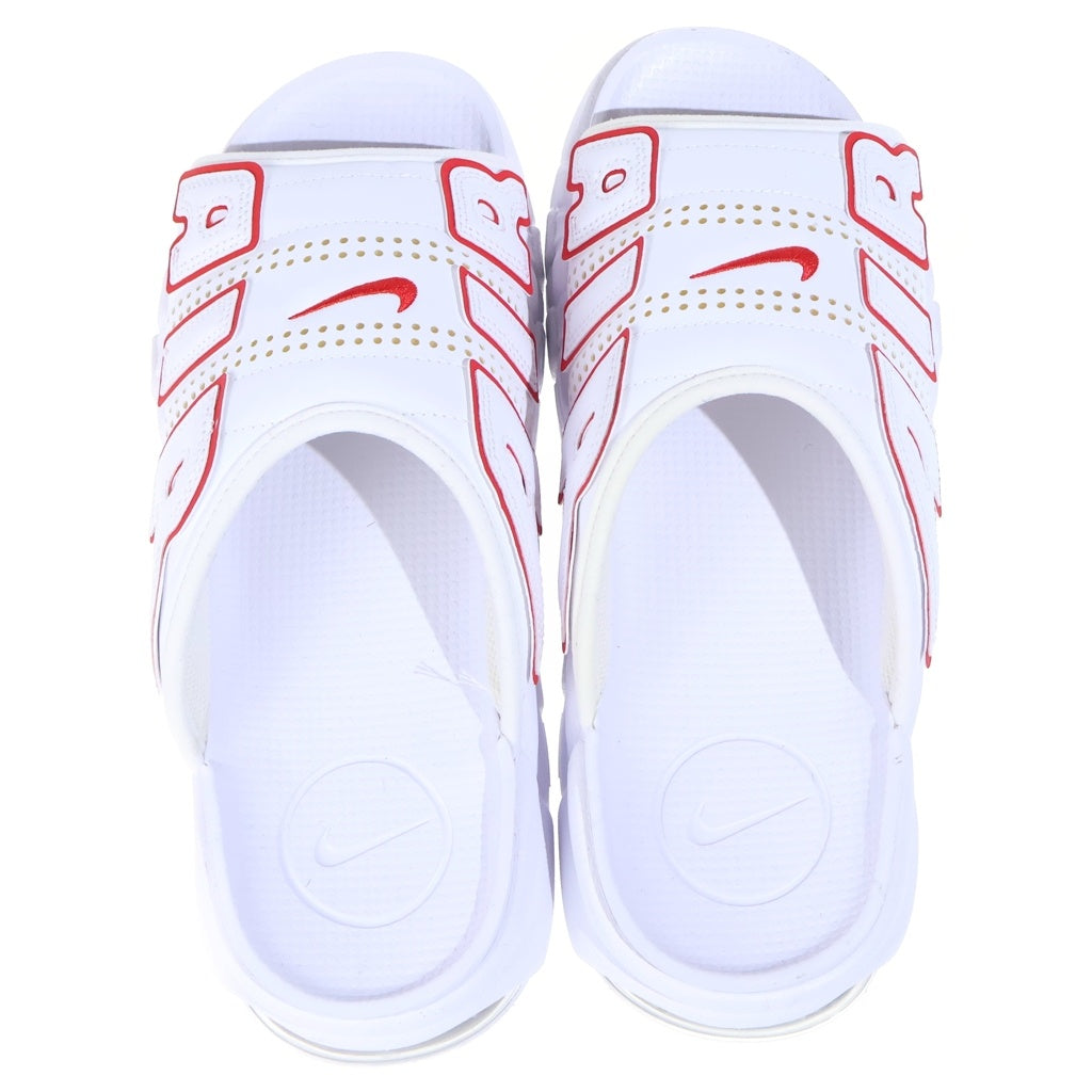 NIKE(ナイキ) AIR MORE UPTEMPO SLIDE WHITE AND UNIVERSITY RED FD9883-100 エアモアアップテンポ スライド サンダル シューズ ホワイト US10/28cm