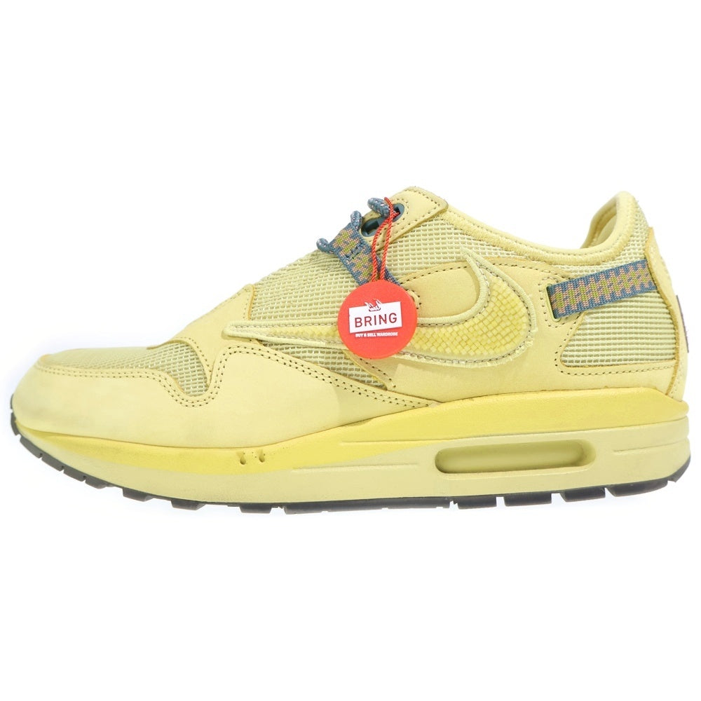 NIKE(ナイキ) ×TRAVIS SCOTT AIR MAX 1 CACTUS GOLD DO9392-700 トラヴィススコット エアーマックス1 カクタスゴールド ローカットスニーカー イエロー US9.5/27.5cm