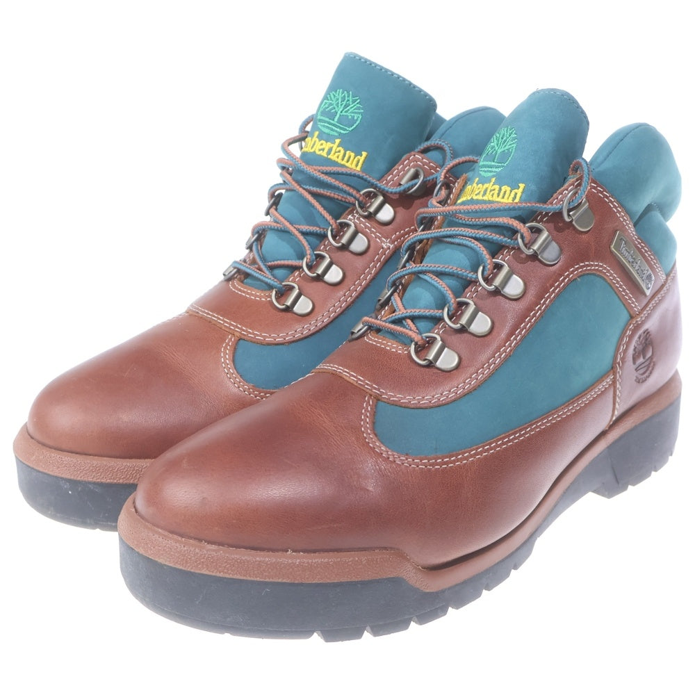 Timberland(ティンバーランド) ×THE APARTMENT FIELD BOOT ジ アパートメント フィールド ブーツ レザー ブラウン/グリーン US8.5/26.5cm TB0A6DSWEDO