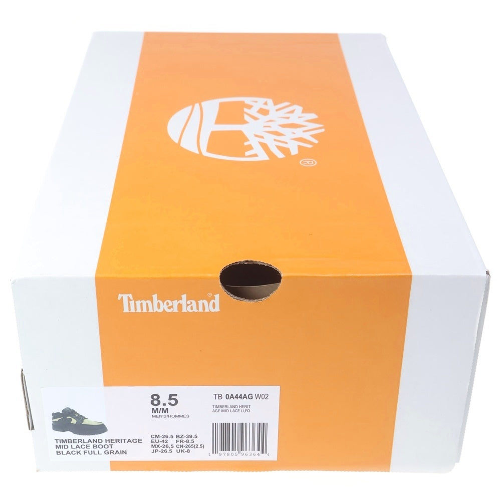 Timberland(ティンバーランド) ×THE APARTMENT HERITAGE MOC TOE MID ジアパートメント ヘリテージモック レザー ミッドカットレースブーツ ブラック/クリーム US8.5/26.5cm TB0A44AGW02