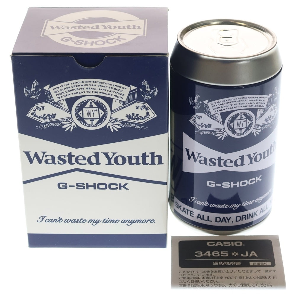 CASIO G-SHOCK(カシオ ジーショック) ×WASTED YOUTH DW-5900WY-2JR ウェイステッドユース 腕時計 電池式 ネイビー/ホワイト