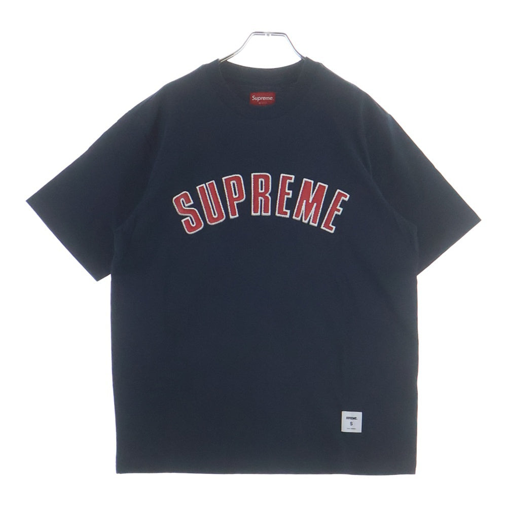 SUPREME(シュプリーム) 18AW Printed Arc S/S Top アーチ刺繍ロゴ 半袖Tシャツ カットソー ネイビー/レッド