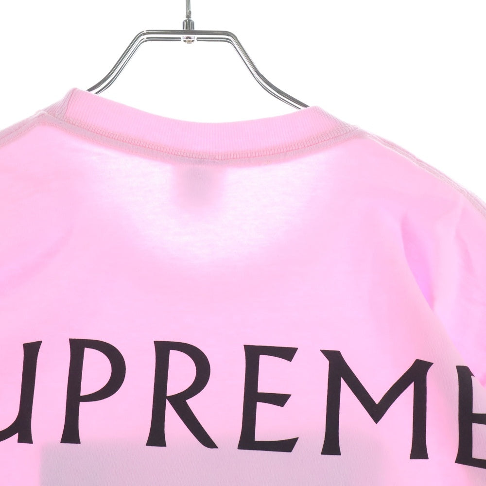SUPREME(シュプリーム) 25SS Damien Hirst Tee ダミアンハースト プリントロゴ 半袖Tシャツ カットソー ピンク
