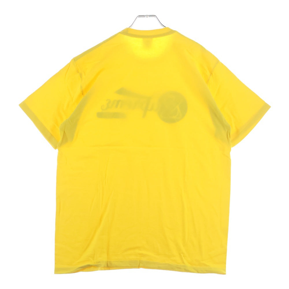 SUPREME(シュプリーム) 24SS Records Tee レコーズ プリントロゴ半袖Tシャツ カットソー イエロー