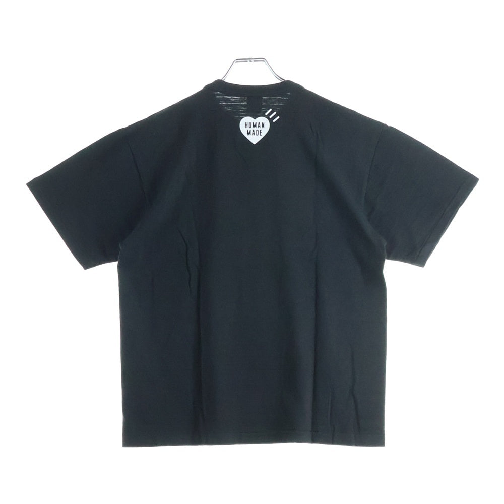 HUMAN MADE(ヒューマンメイド) GRAPHIC T-SHIRT ダック プリントロゴ 半袖Tシャツ カットソーブラック HM23TE002