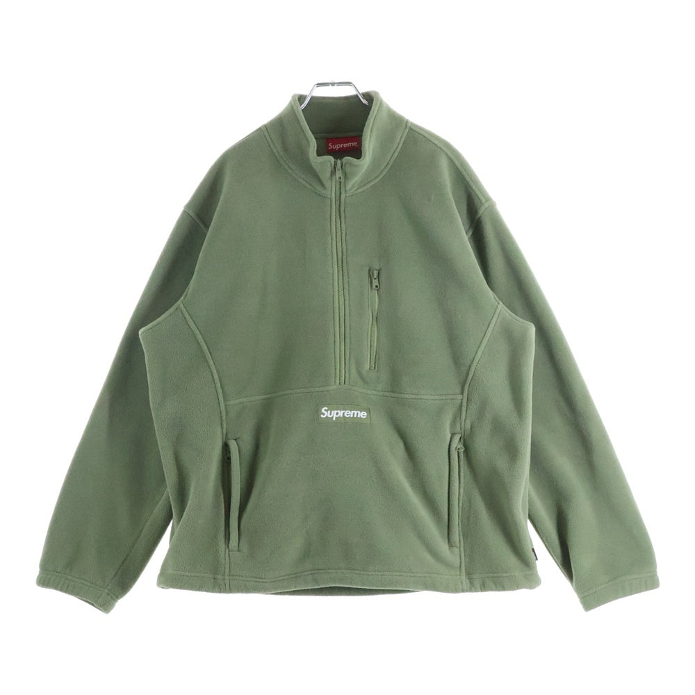 SUPREME(シュプリーム) 21AW Polartec Half Zip Pullover ポーラテック ハーフジップ フリース プルオーバー カーキ