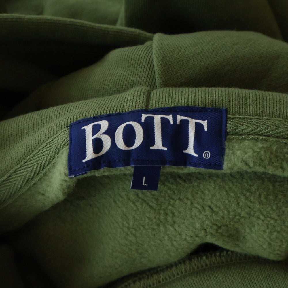 BoTT(ボット) OG LOGO HOODIE ロゴ刺繍 スウェットプルオーバーパーカー カーキ 234BoTT01