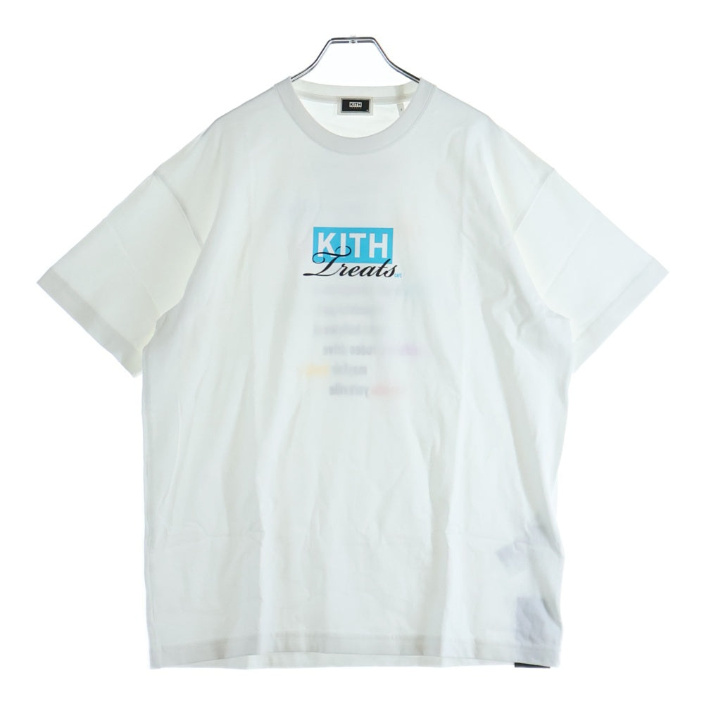 KITH(キス) KITH TREARS MINI MIAMI CAFE TEE キストリーツ マイアミカフェ プリントロゴ 半袖Tシャツ カットソー ホワイト