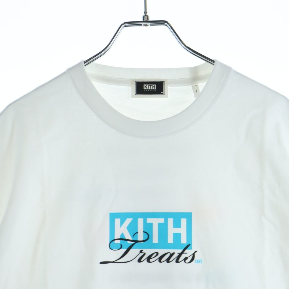 KITH(キス) KITH TREARS MINI MIAMI CAFE TEE キストリーツ マイアミカフェ プリントロゴ 半袖Tシャツ カットソー ホワイト