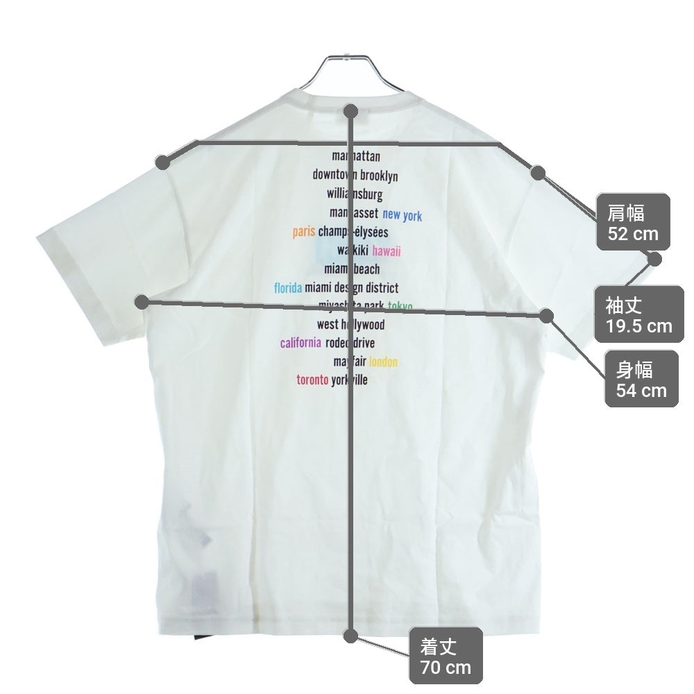 KITH(キス) KITH TREARS MINI MIAMI CAFE TEE キストリーツ マイアミカフェ プリントロゴ 半袖Tシャツ カットソー ホワイト