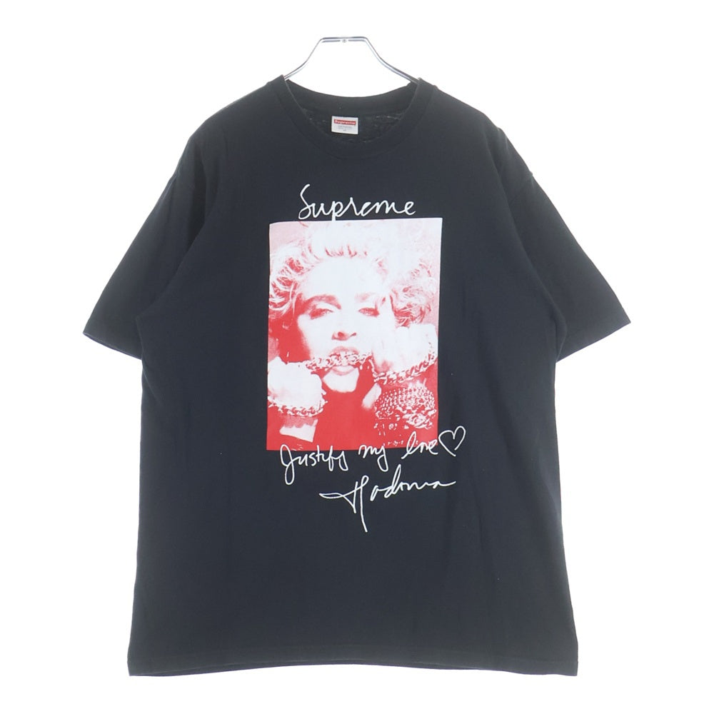 SUPREME(シュプリーム) 18AW Madonna Tee マドンナ フォトプリント 半袖Tシャツ カットソー ブラック