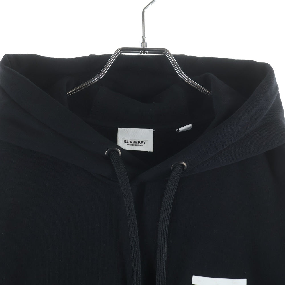 BURBERRY(バーバリー) TBロゴデザイン カンガルーポケット フーデッド スウェット パーカー ブラック 8024604