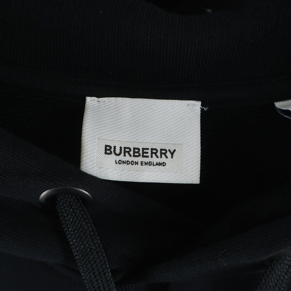 BURBERRY(バーバリー) TBロゴデザイン カンガルーポケット フーデッド スウェット パーカー ブラック 8024604