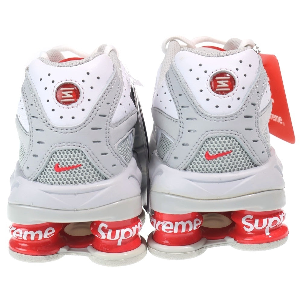 SUPREME(シュプリーム) ×NIKE SHOX RIDE2 ×ナイキ ショックス ライド 2 ローカットスニーカー ホワイト/レッド US8.5/26.5cm DN1615-100