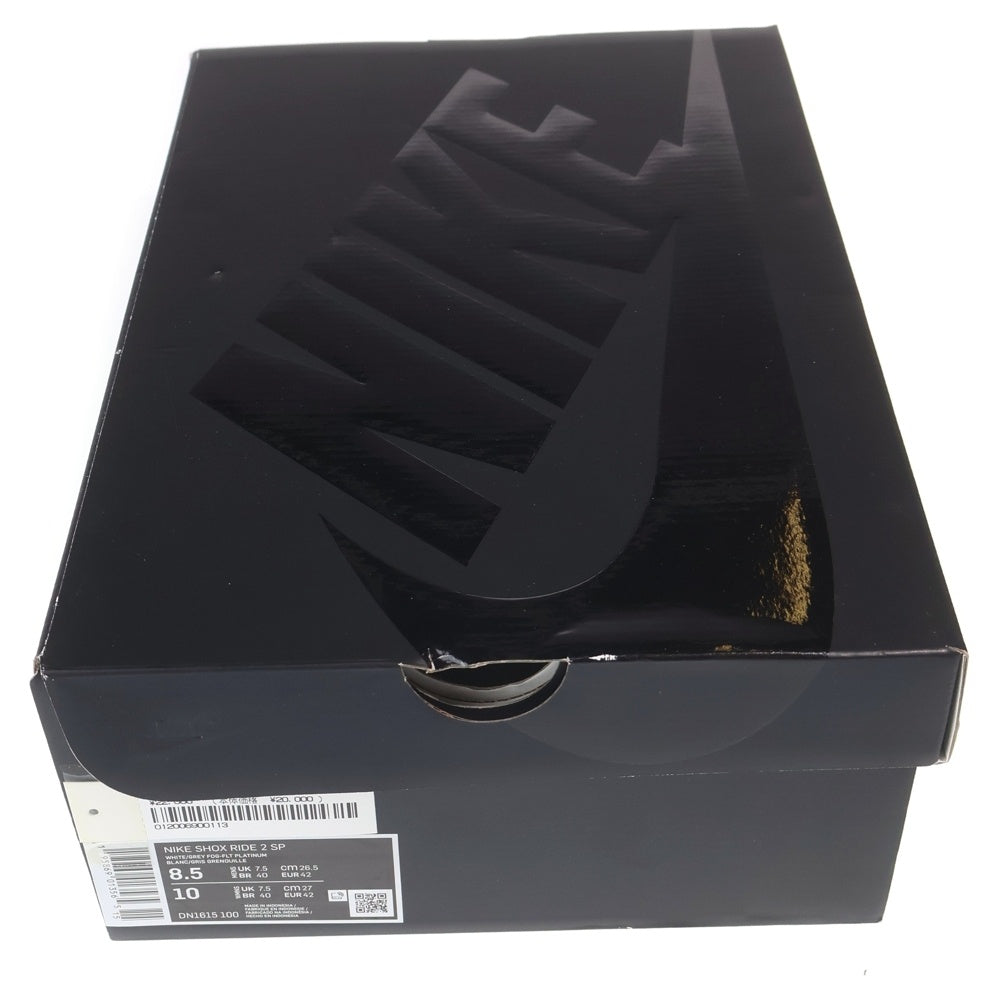 SUPREME(シュプリーム) ×NIKE SHOX RIDE2 ×ナイキ ショックス ライド 2 ローカットスニーカー ホワイト/レッド US8.5/26.5cm DN1615-100