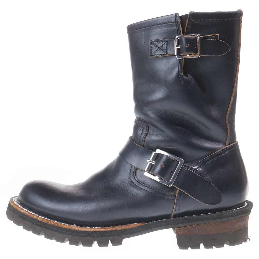 SLOW WEAR LION(スロウウェアライオン) クロムエクセルレザー サイドジップエンジニアブーツ ブラック US10/28～28.5cm