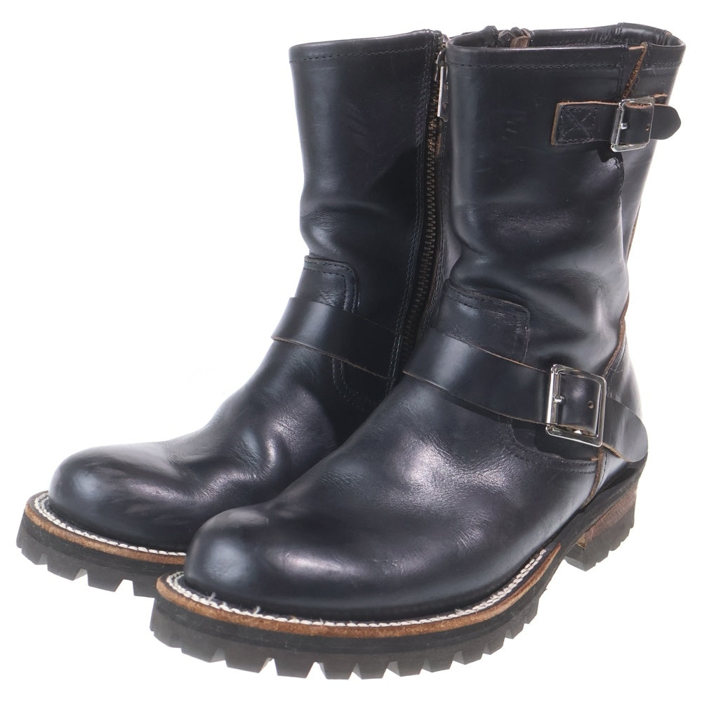 SLOW WEAR LION(スロウウェアライオン) クロムエクセルレザー サイドジップエンジニアブーツ ブラック US10/28～28.5cm