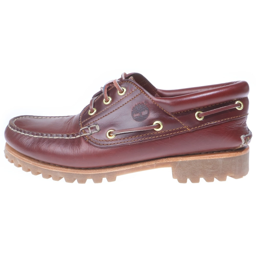 Timberland(ティンバーランド) 3eye スリーアイ クラシックラグ モカシン レザーブーツ シューズ バーガンディー US9.5/27.5cm