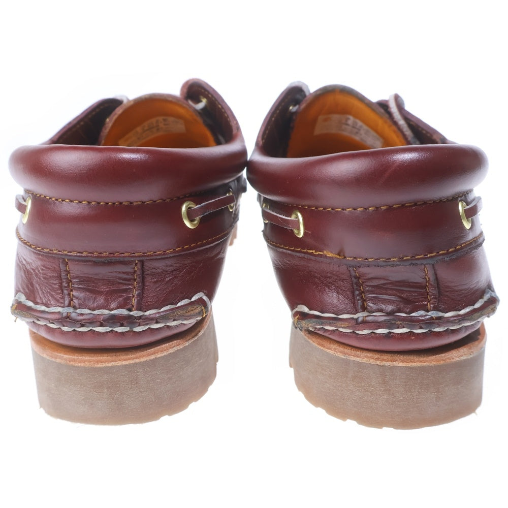 Timberland(ティンバーランド) 3eye スリーアイ クラシックラグ モカシン レザーブーツ シューズ バーガンディー US9.5/27.5cm