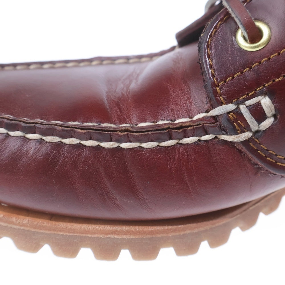 Timberland(ティンバーランド) 3eye スリーアイ クラシックラグ モカシン レザーブーツ シューズ バーガンディー US9.5/27.5cm