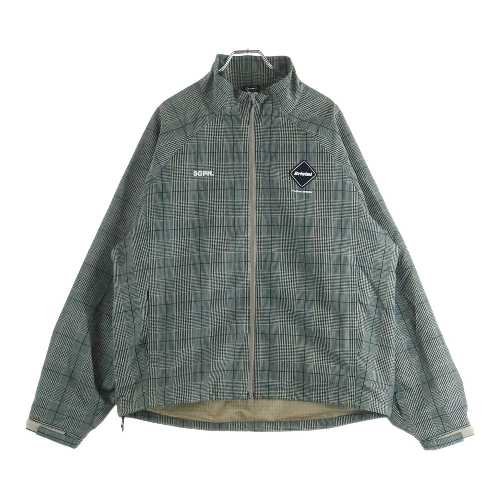 F.C.R.B./F.C.Real Bristol/FCRB(エフシーアールビー/エフシーレアルブリストル) 26SS PLAID VENTILATION PRACTICE JACKET チェック柄 トラックジャケット グリーン調 FCRB-260028