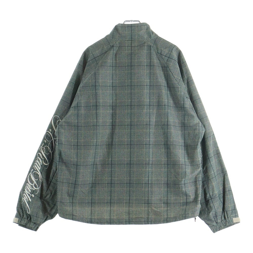 F.C.R.B./F.C.Real Bristol/FCRB(エフシーアールビー/エフシーレアルブリストル) 26SS PLAID VENTILATION PRACTICE JACKET チェック柄 トラックジャケット グリーン調 FCRB-260028