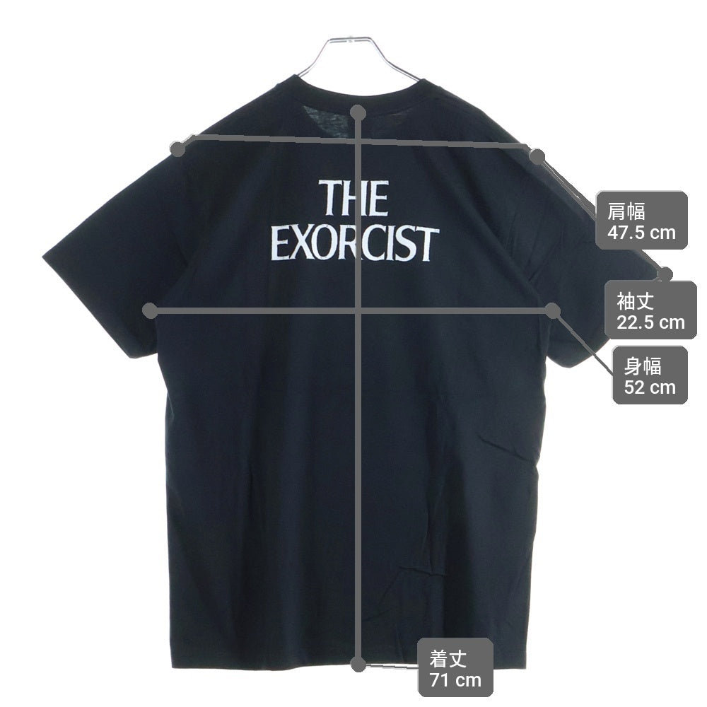 SUPREME(シュプリーム) 25AW ×The Exorcist Puke Tee エクソシスト ピューク プリントロゴ 半袖Tシャツ カットソー ブラック