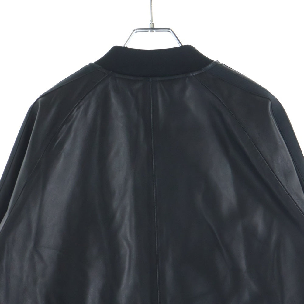 F.C.R.B./F.C.Real Bristol/FCRB(エフシーアールビー/エフシーレアルブリストル) 25AW LEATHER TRACK JACKET ラムレザー トラックジャケット ブラック FCRB-252079