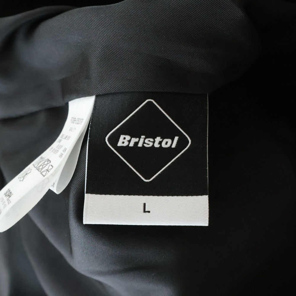 F.C.R.B./F.C.Real Bristol/FCRB(エフシーアールビー/エフシーレアルブリストル) 25AW LEATHER TRACK JACKET ラムレザー トラックジャケット ブラック FCRB-252079