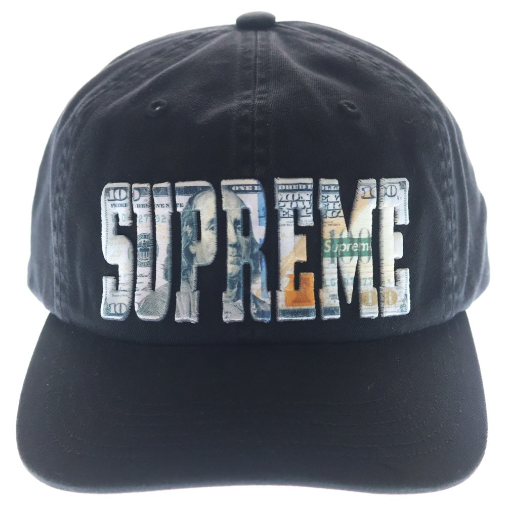 SUPREME(シュプリーム) 26SS Money Logo 6-Panel マネーロゴ 6パネルキャップ 帽子 ブラック