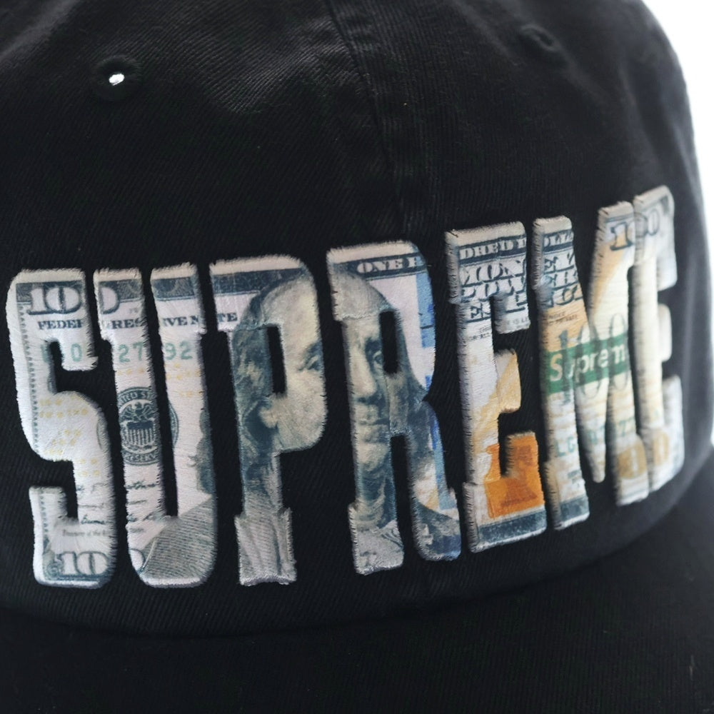 SUPREME(シュプリーム) 26SS Money Logo 6-Panel マネーロゴ 6パネルキャップ 帽子 ブラック