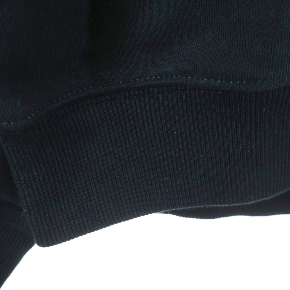 UNKNOWN LONDON(アンノーンロンドン) White Cross Rhinestone Zip Hoodie クロスラインストーン スウェット ジップアップ パーカー ブラック