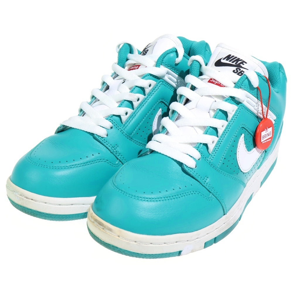 NIKE(ナイキ) 17AW ×AIR FORCE 2 LOW NEW EMERALD AA0871-313 シュプリーム エアフォース2 ニューエメラルド ローカットスニーカー ライトブルー US8/26cm