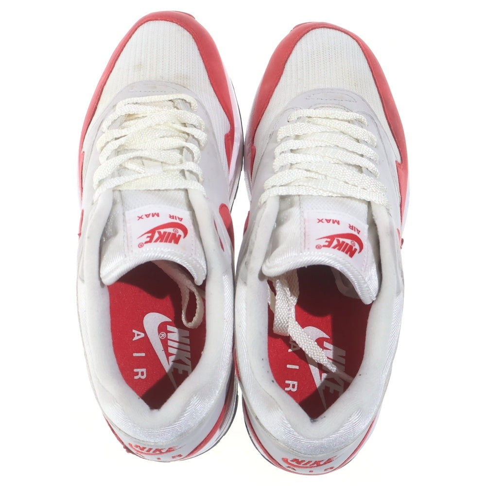 NIKE(ナイキ) AIR MAX 1 ANNIVERSARY RED 908375-103 エアマックス1 アニバーサリー ローカットスニーカー ホワイト/レッド US8/26cm