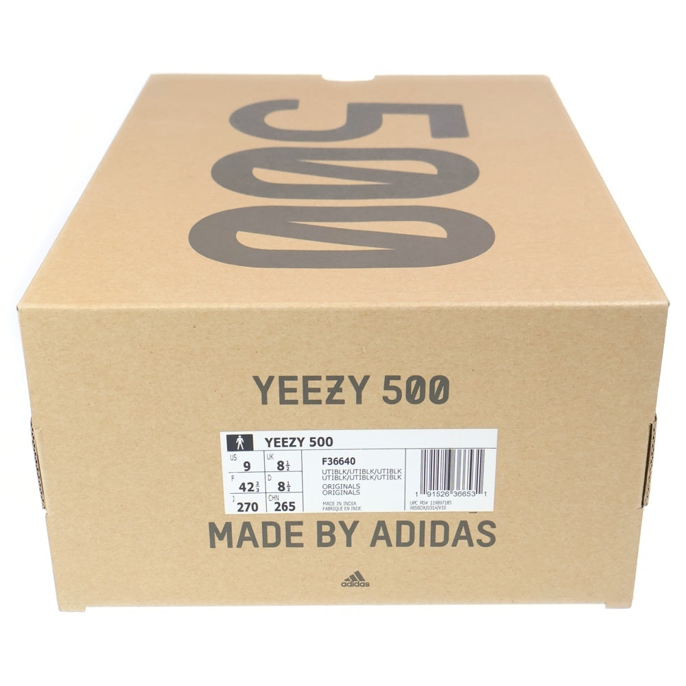 adidas(アディダス) YEEZY 500 UTILITY BLACK F36640 イージー500 ユーティリティ ローカットスニーカー ブラック US9/27cm