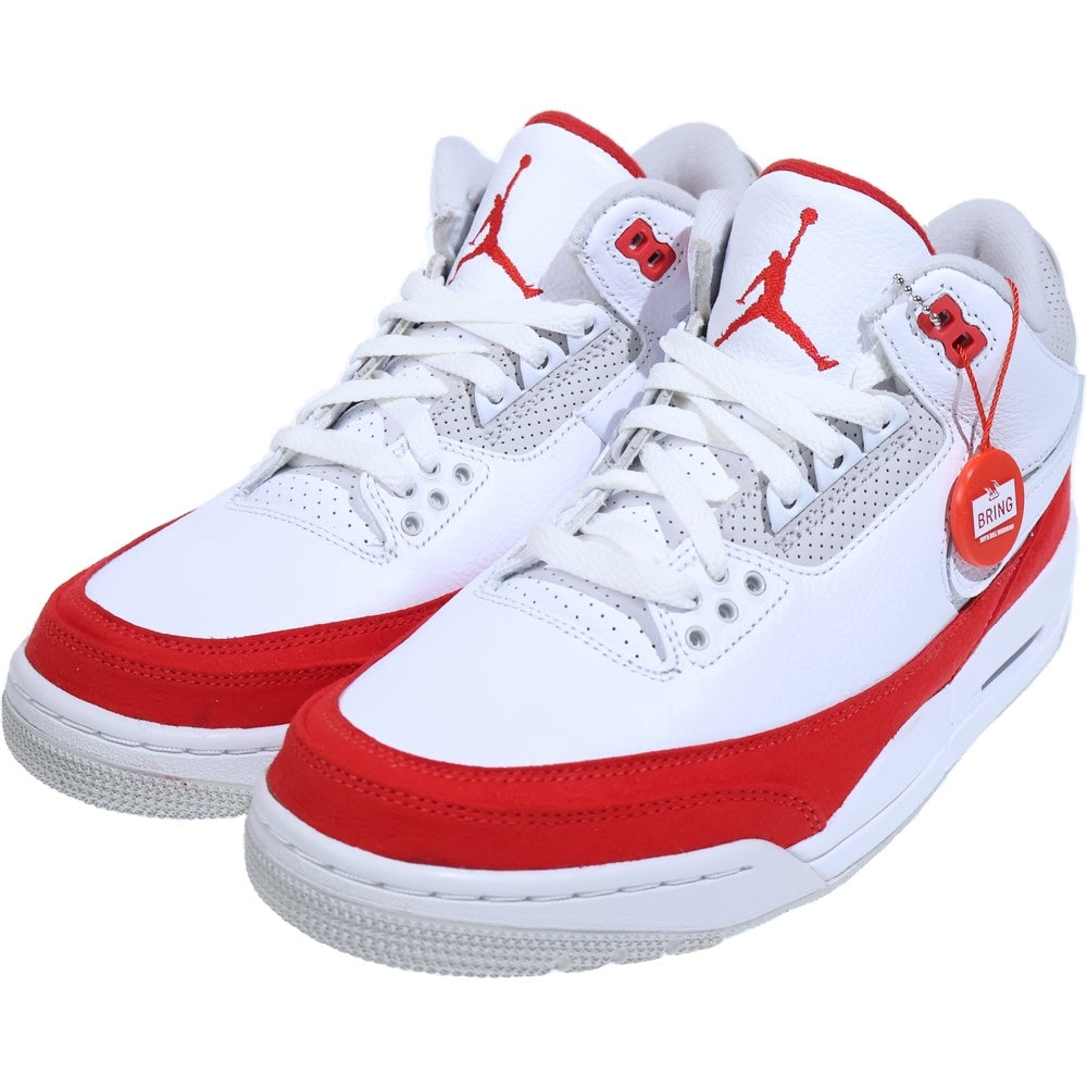 NIKE(ナイキ) AIR JORDAN 3 RETRO TINKER WHITE CJ0939-100 エアジョーダン3 ティンカーハットフィールド ミッドカットスニーカー ホワイト/レッド US8.5/26.5cm