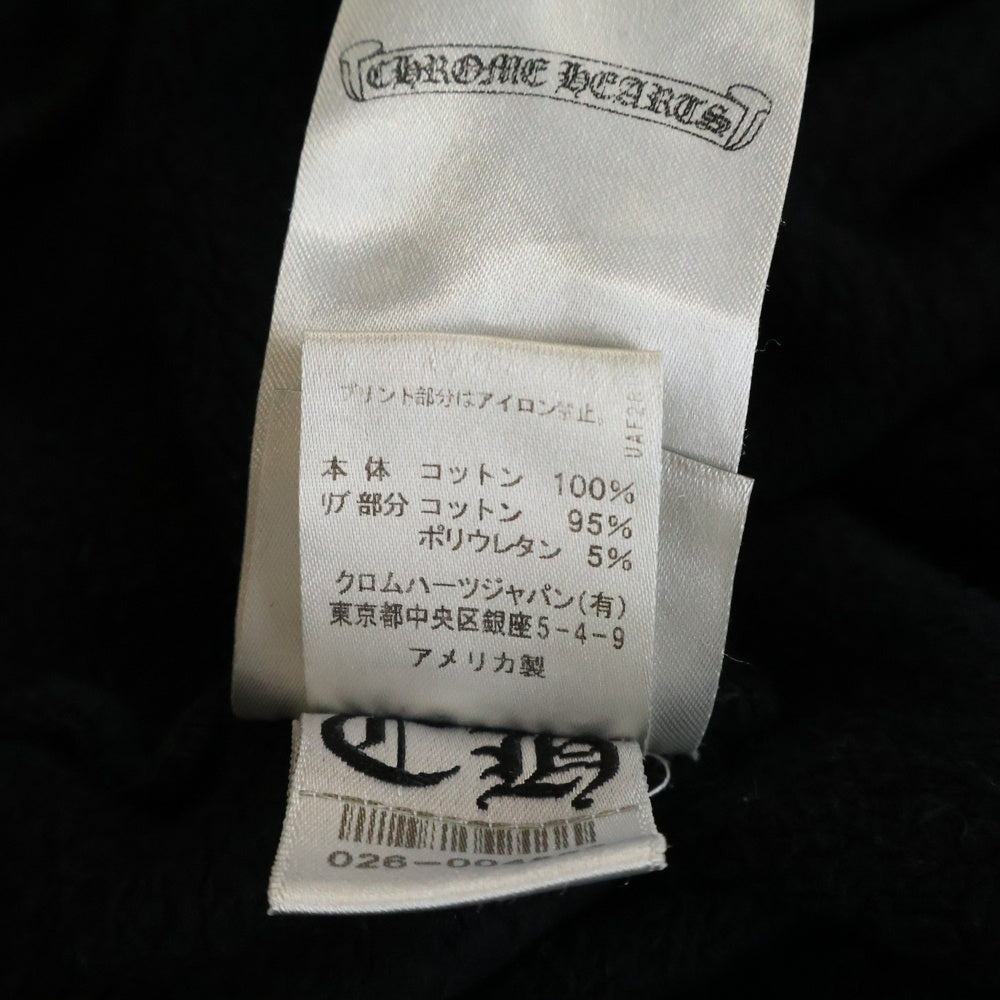 CHROME HEARTS(クロムハーツ) SWTSHRT PLV セメタリークロス プリント スウェット プルオーバーパーカー ブラック