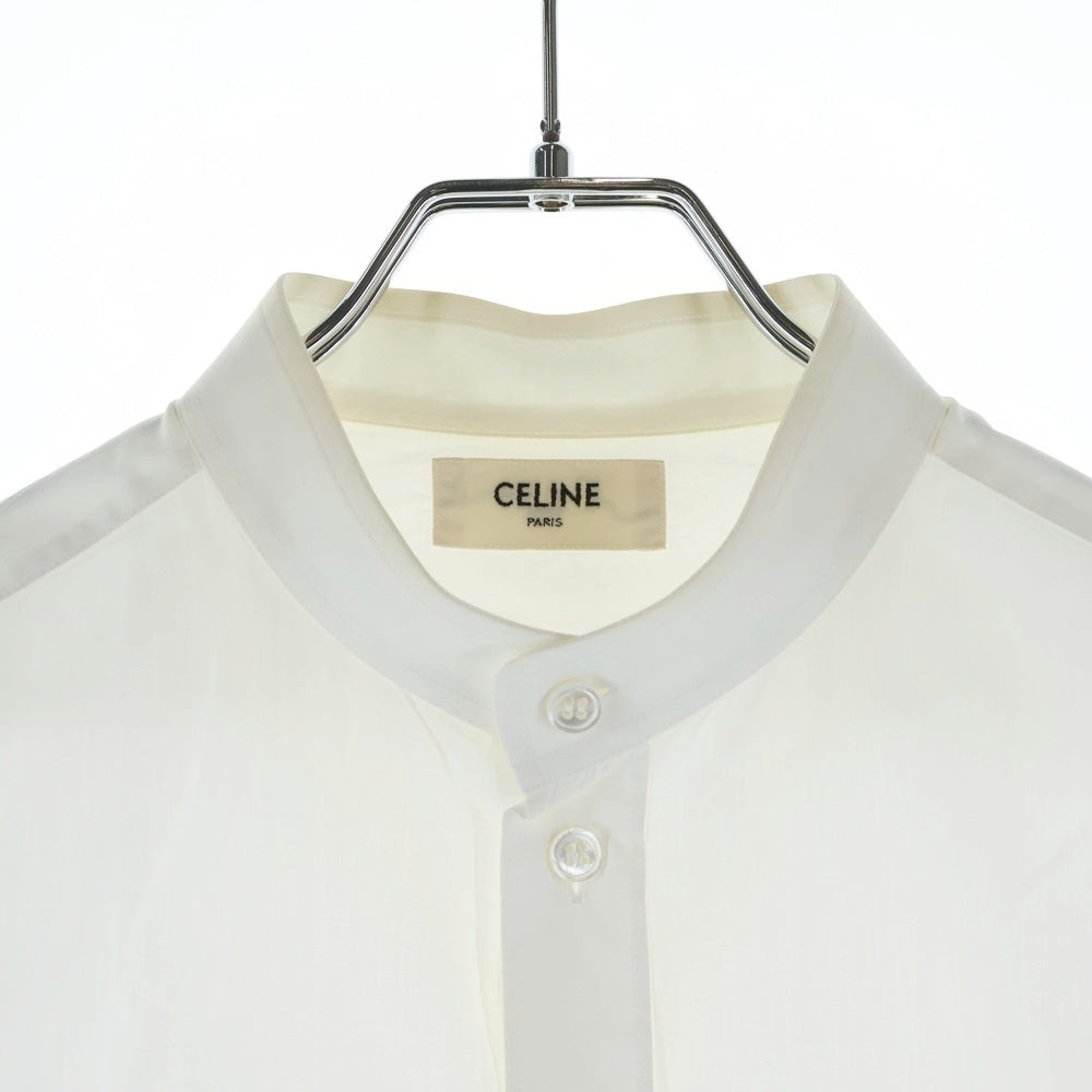 CELINE(セリーヌ) バンドカラー 長袖シャツ ホワイト 2C070091F