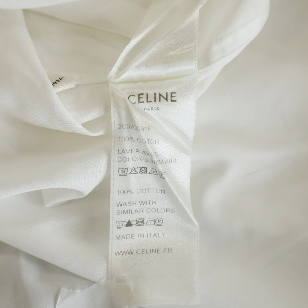 CELINE(セリーヌ) バンドカラー 長袖シャツ ホワイト 2C070091F