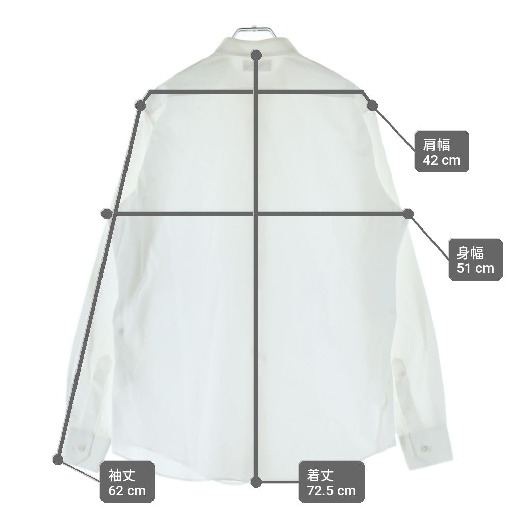 CELINE(セリーヌ) バンドカラー 長袖シャツ ホワイト 2C070091F