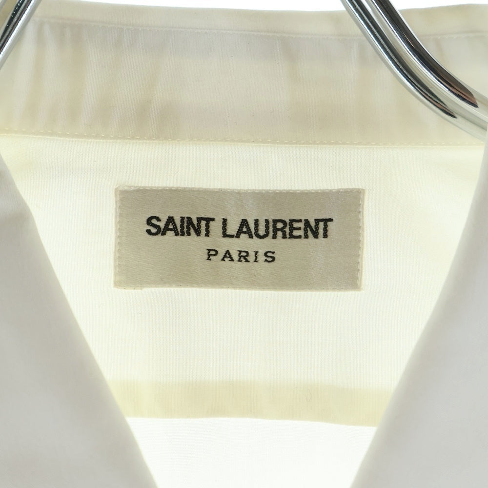 SAINT LAURENT PARIS(サンローランパリ) 15AW ディランカラーカラー 長袖シャツ ホワイト 347342 YM16Q