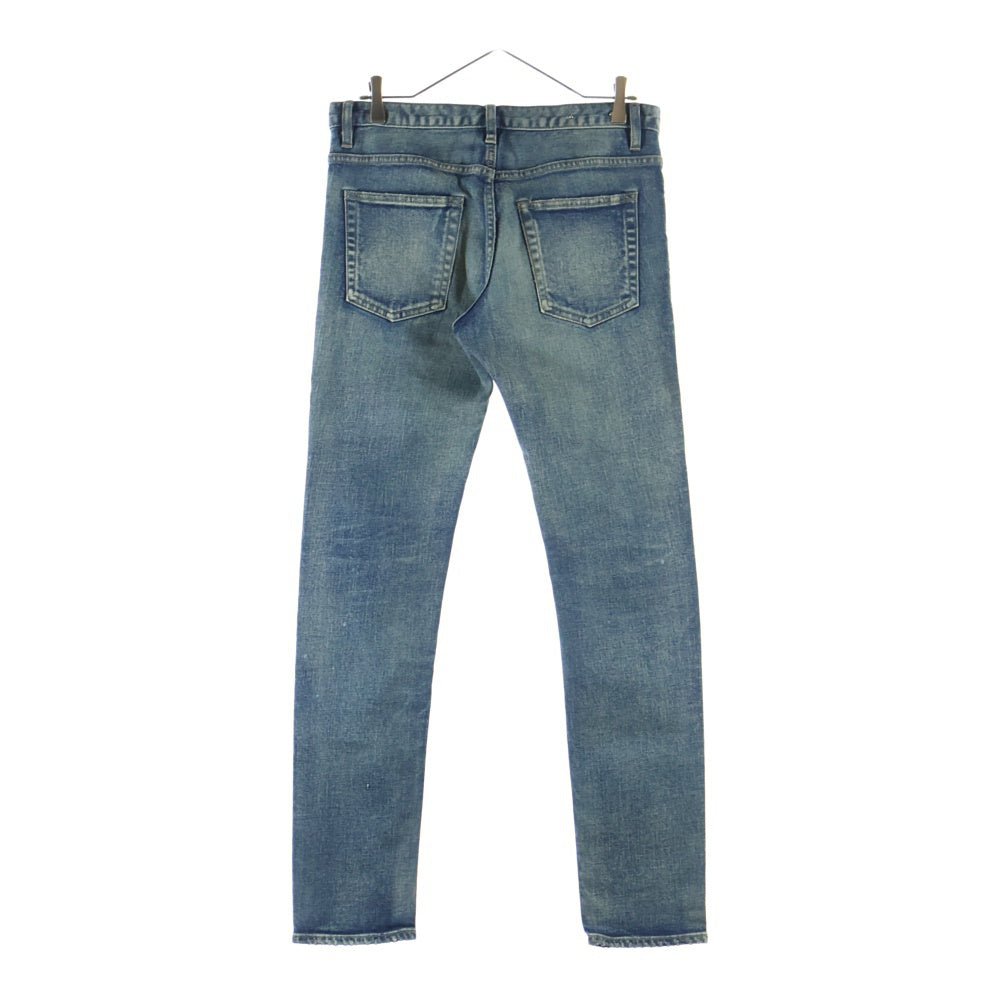 MINEDENIM(マインデニム) ダメージ加工 ペイント スキニーデニムパンツ ジーンズ インディゴ 2305-1001-86-322