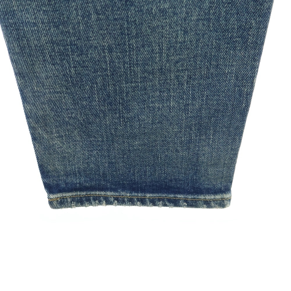 MINEDENIM(マインデニム) ダメージ加工 ペイント スキニーデニムパンツ ジーンズ インディゴ 2305-1001-86-322