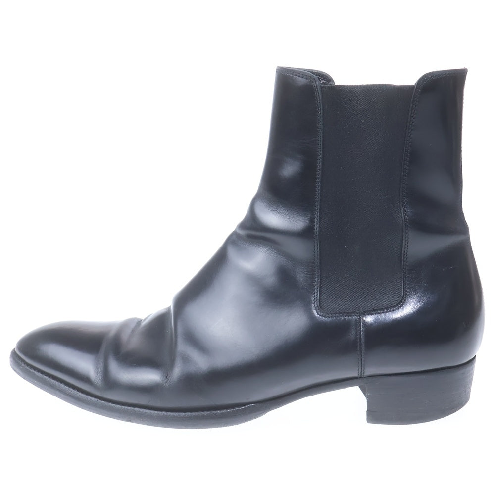 SAINT LAURENT PARIS(サンローランパリ) サイドゴア レザー ブーツ ブラック 443213