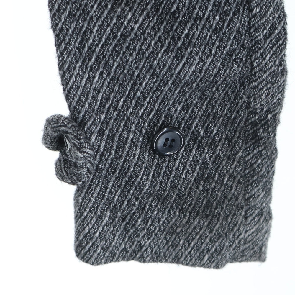 COMME des GARCONS HOMME PLUS(コムデギャルソンオムプリュス) 03AW 縮絨 切り替え バイアス コート グレー XK-C002 AD2003