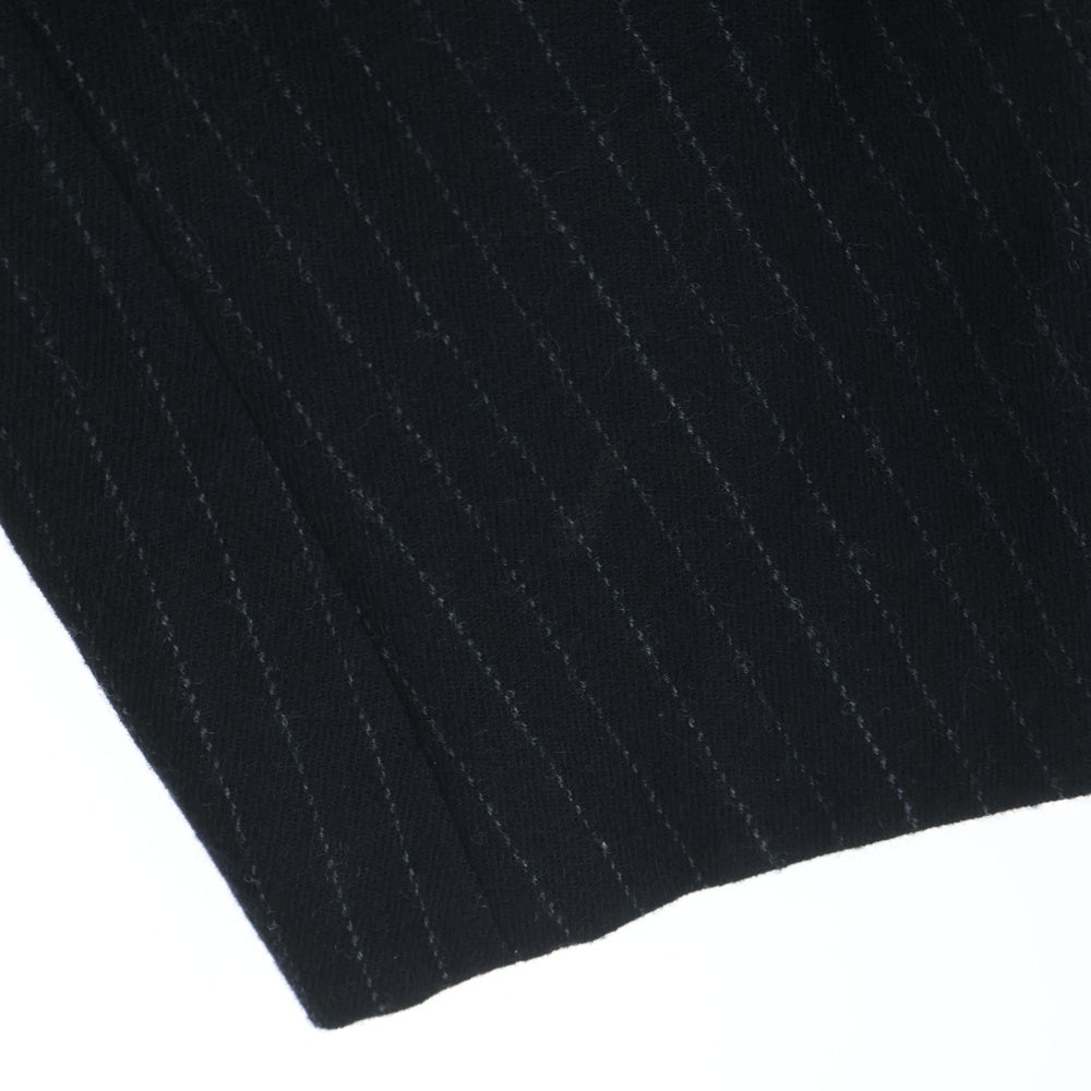 COMME des GARCONS HOMME DEUX(コムデギャルソン オムドゥ) 24AW ウール ストライプ 2B テーラードジャケット ブラック DN-J048 AD2024