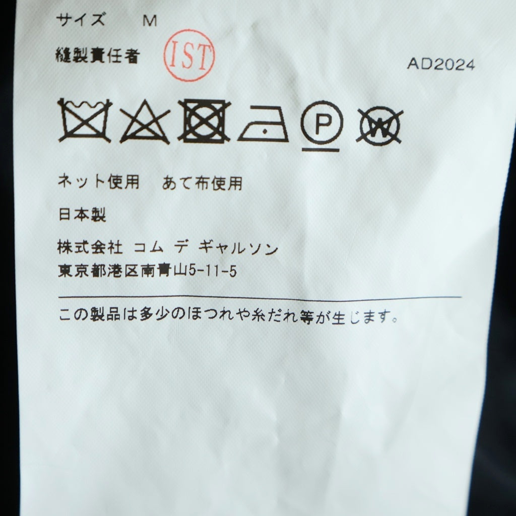 COMME des GARCONS HOMME DEUX(コムデギャルソン オムドゥ) 24AW ウール ストライプ 2B テーラードジャケット ブラック DN-J048 AD2024