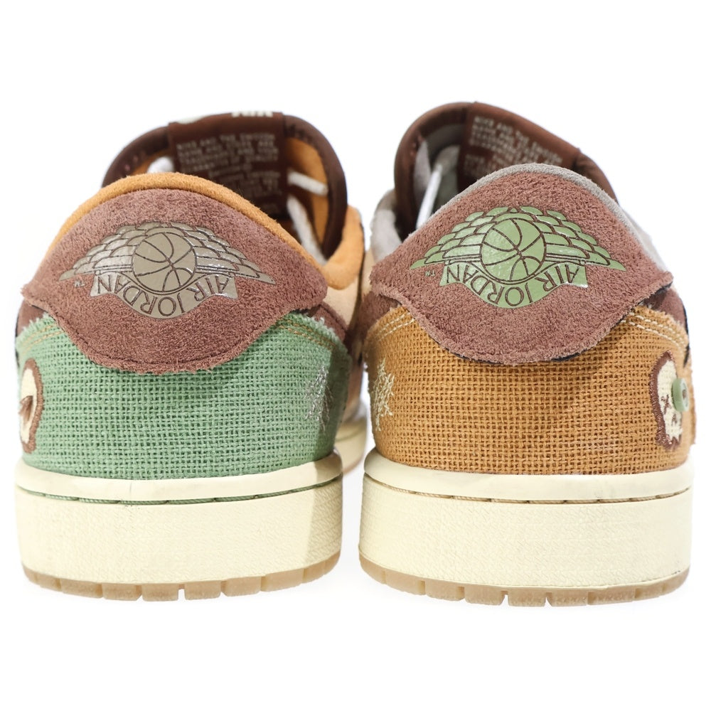 NIKE(ナイキ) Zion Williamson ザイオン ウィリアムソン AIR JORDAN 1 LOW OG DZ7292-200 エアジョーダン1 ローカットスニーカー ブラウン/オリーブ US9.5/27.5cm