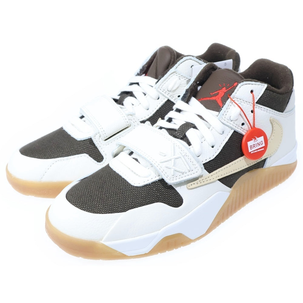 NIKE(ナイキ) ×TRAVIS SCOTT JORDAN JUMPMAN JACK トラヴィススコット ジョーダン ジャンプマン ローカットスニーカー ホワイト/ブラウン US9/27cm FZ8117‐100